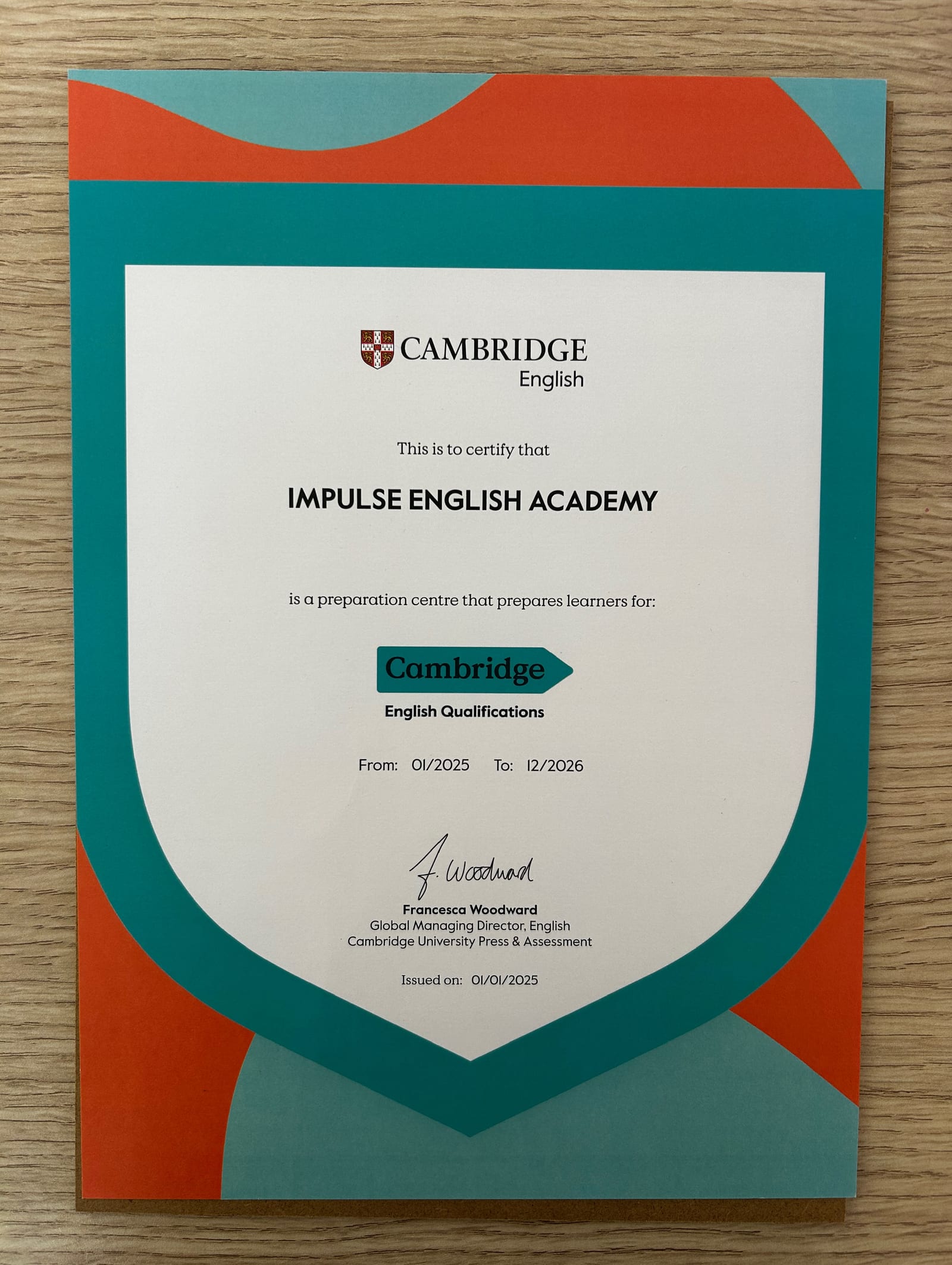 Certificado oficial Cambridge English academia preparación La Vaguada Madrid