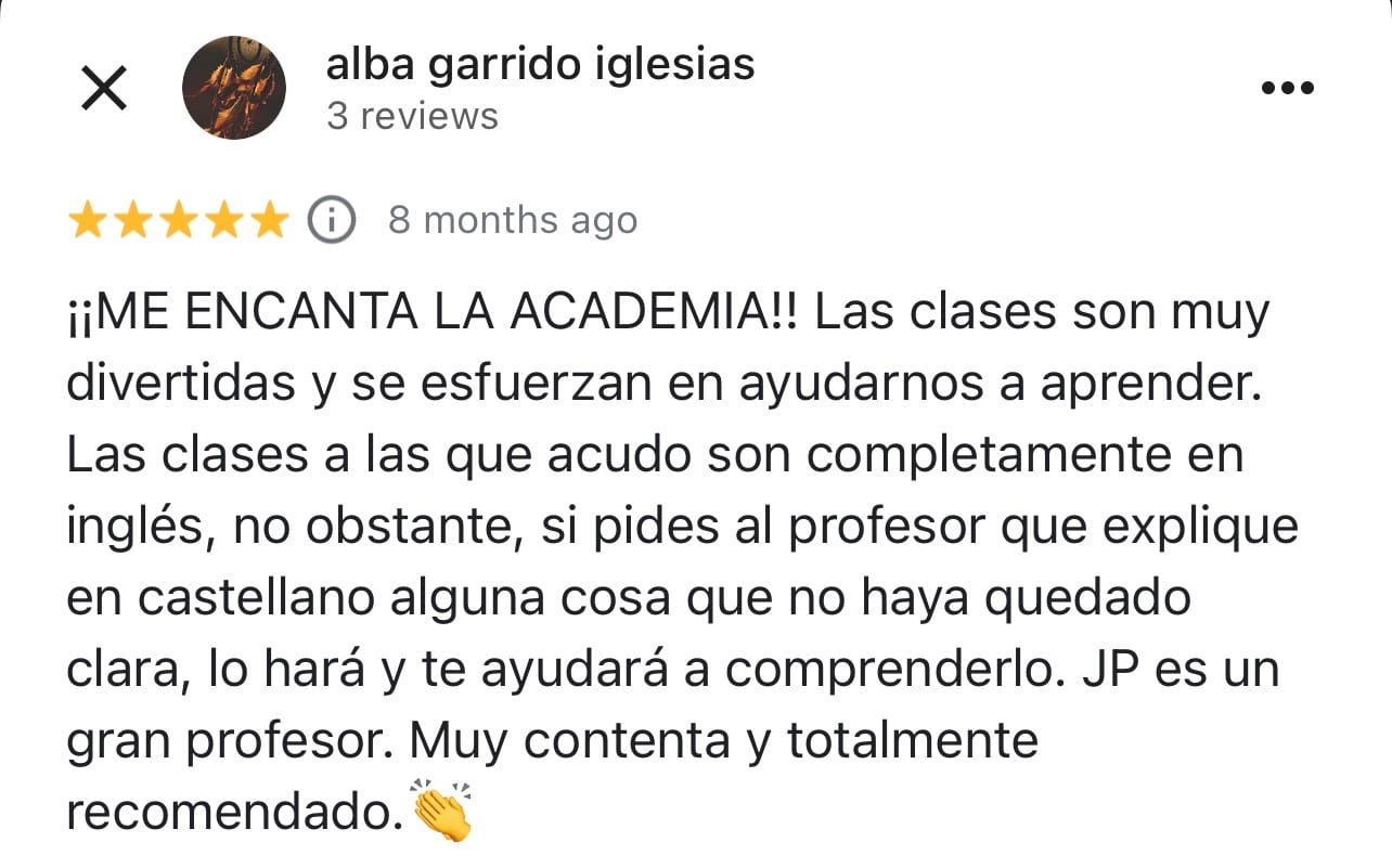 Estudiantes primaria clase inglés grupos reducidos La Vaguada Madrid