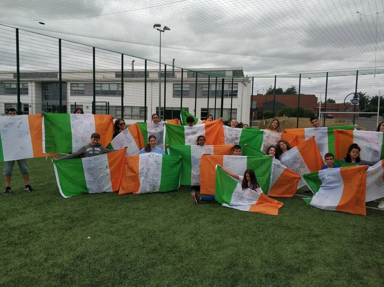 Alumnos de Impulse English durante el campamento de verano en Irlanda