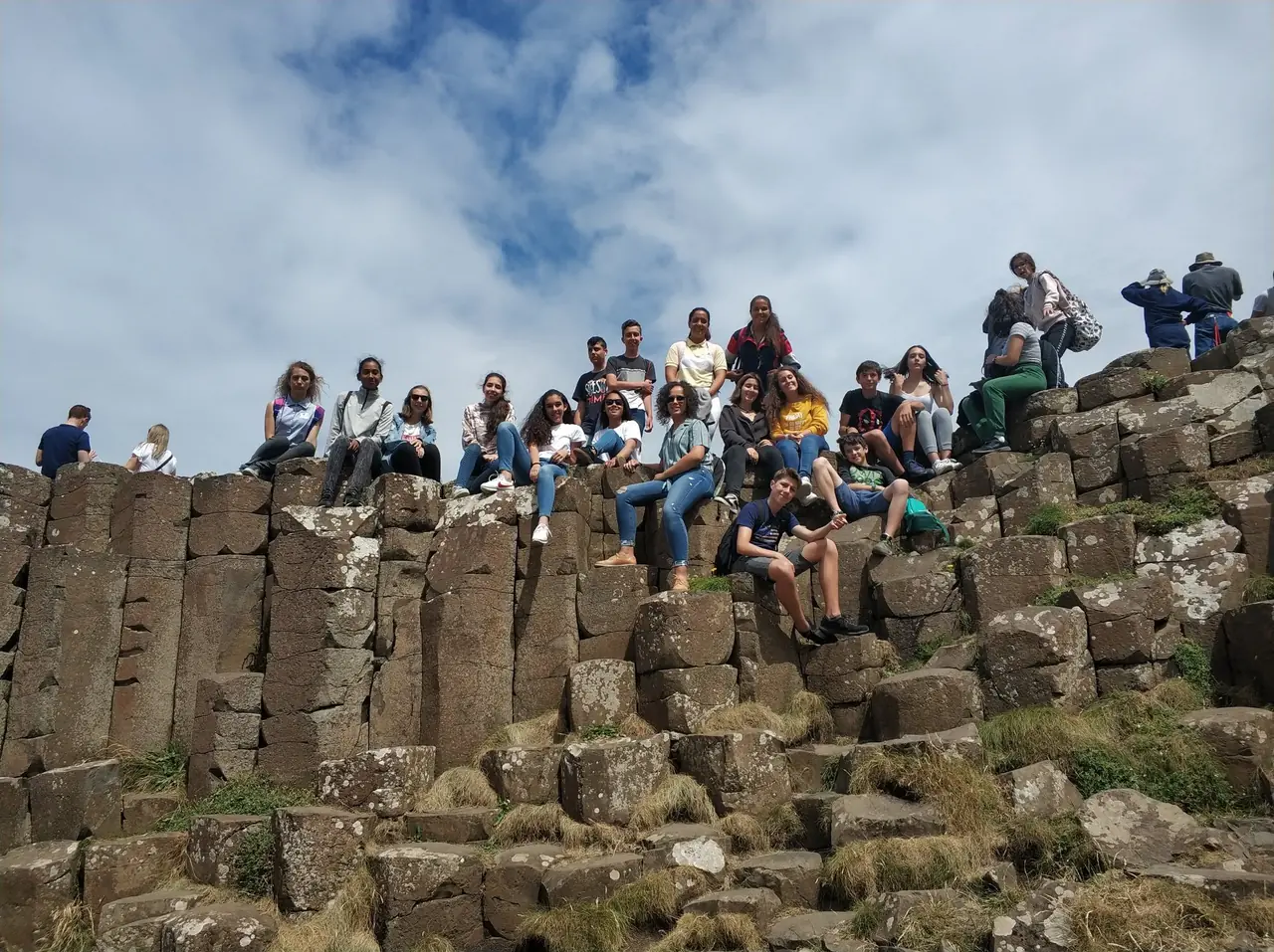 Alumnos de Impulse English durante el campamento de verano en Irlanda