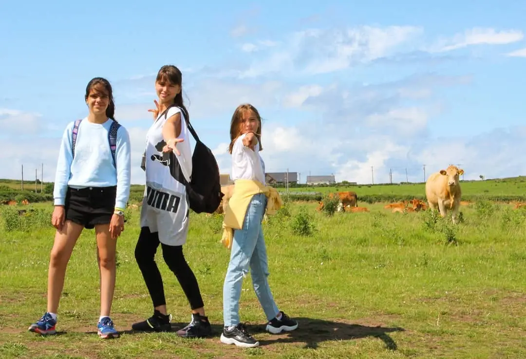 Estudiantes de Impulse English en una actividad del programa de inmersión en Irlanda